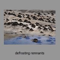 defrosting remnants